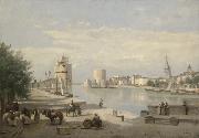 Jean-Baptiste-Camille Corot The Harbor of La Rochelle Sweden oil painting artist